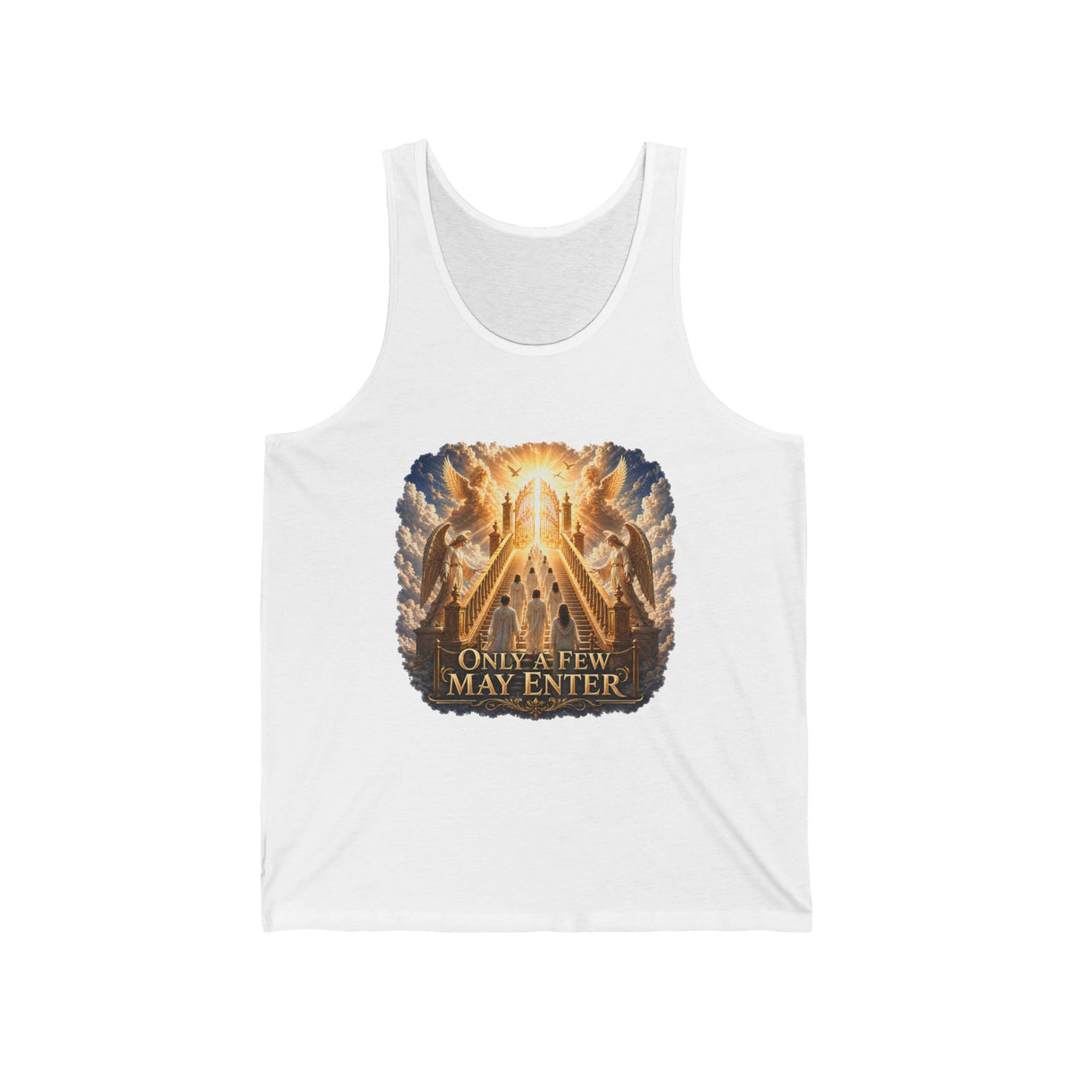 Religious Graphic Tank Top — "Only a Few May Enter" Heaven Gate Design