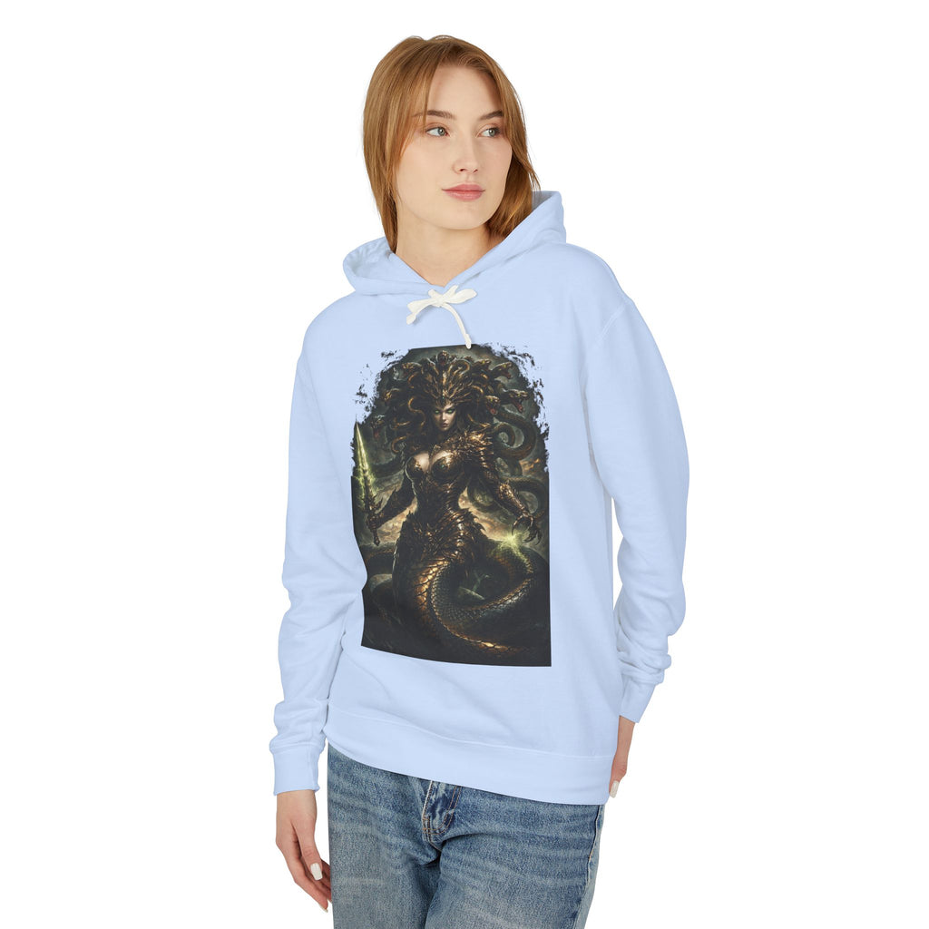 Medusa Mythology Hoodie — Dark Gorgon Graphic Sweatshirt