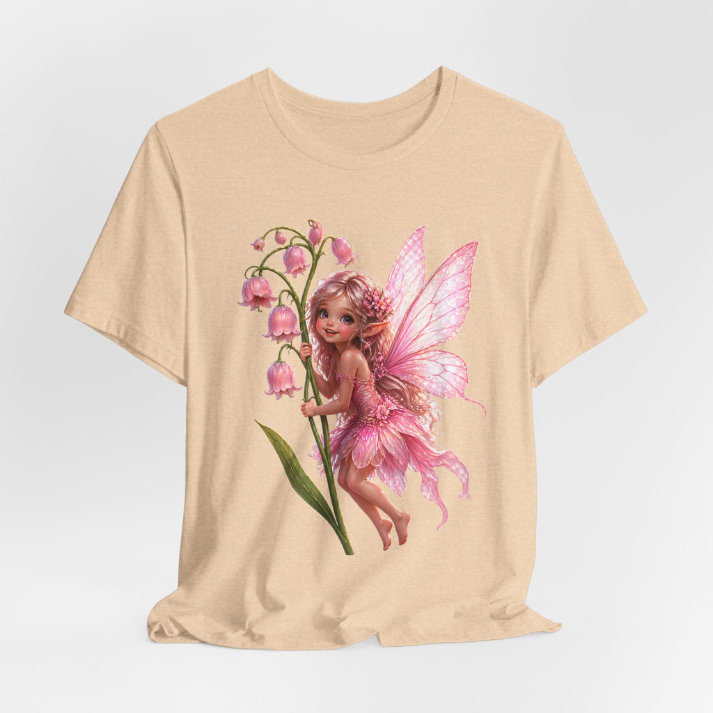 Pink Lily Fairy T-Shirt — Cute Floral Fairytee for Kids & Adults
