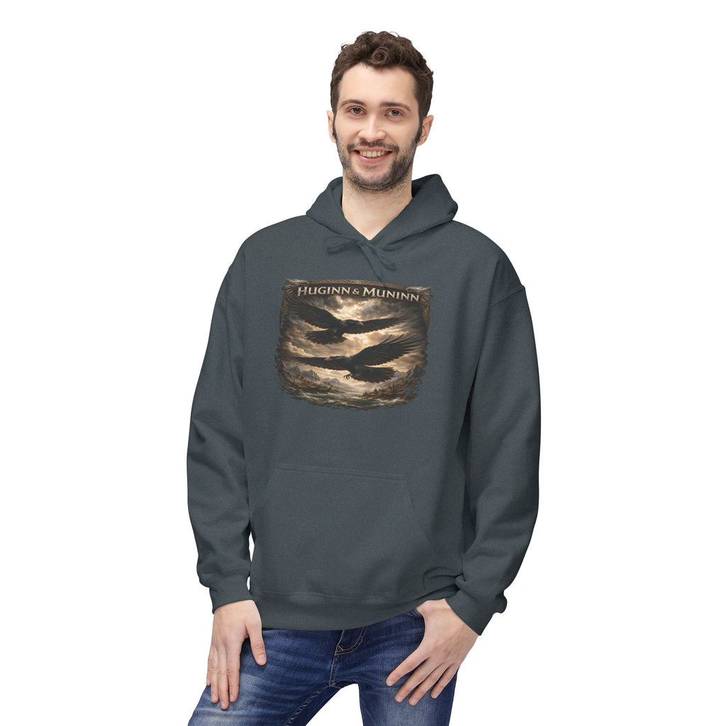Huginn and Muninn – The Twin Ravens of Odin -cotton Pullover