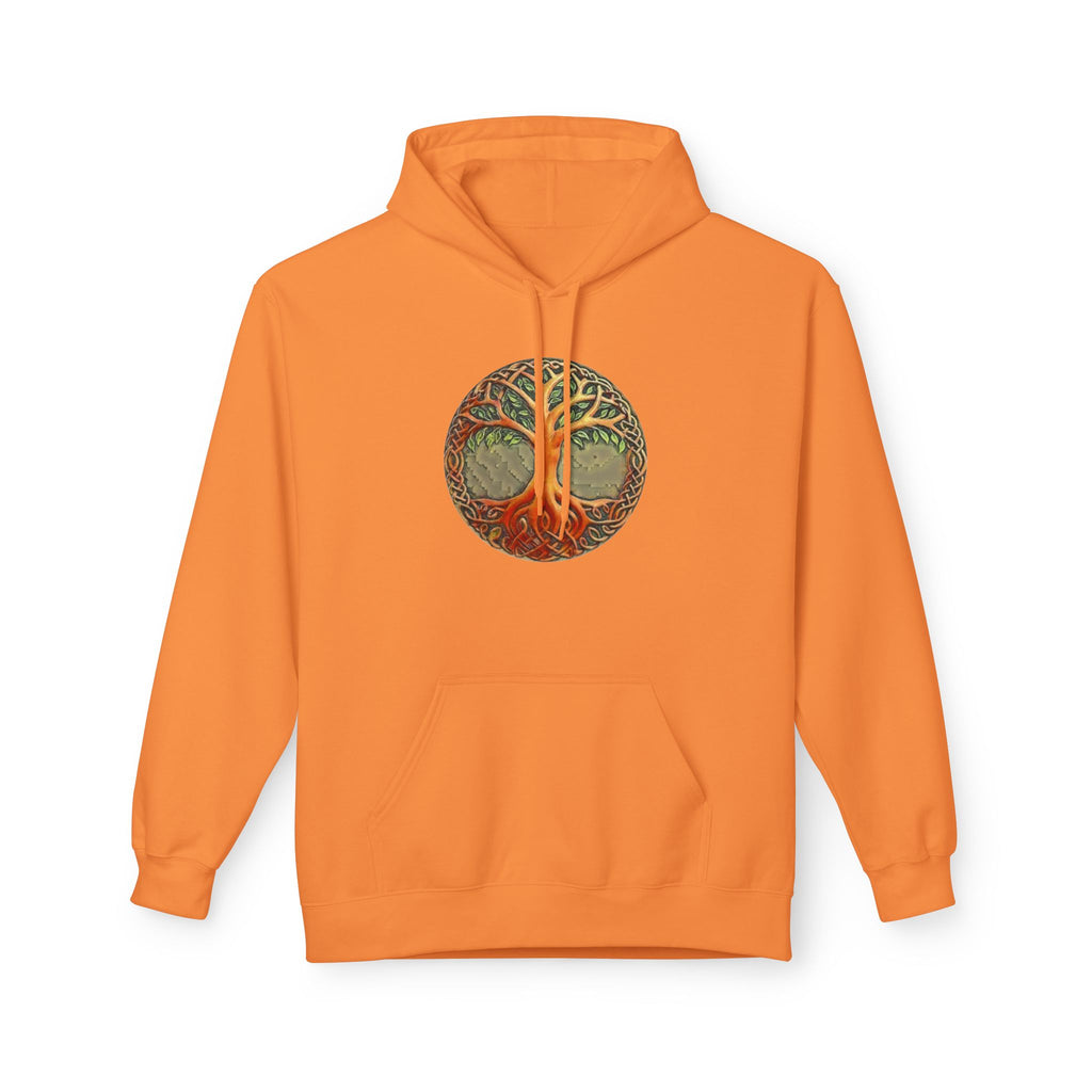 Yggdrasil Tree of Life Cotton Hoodie — Vintage Botanical Forest Graphic