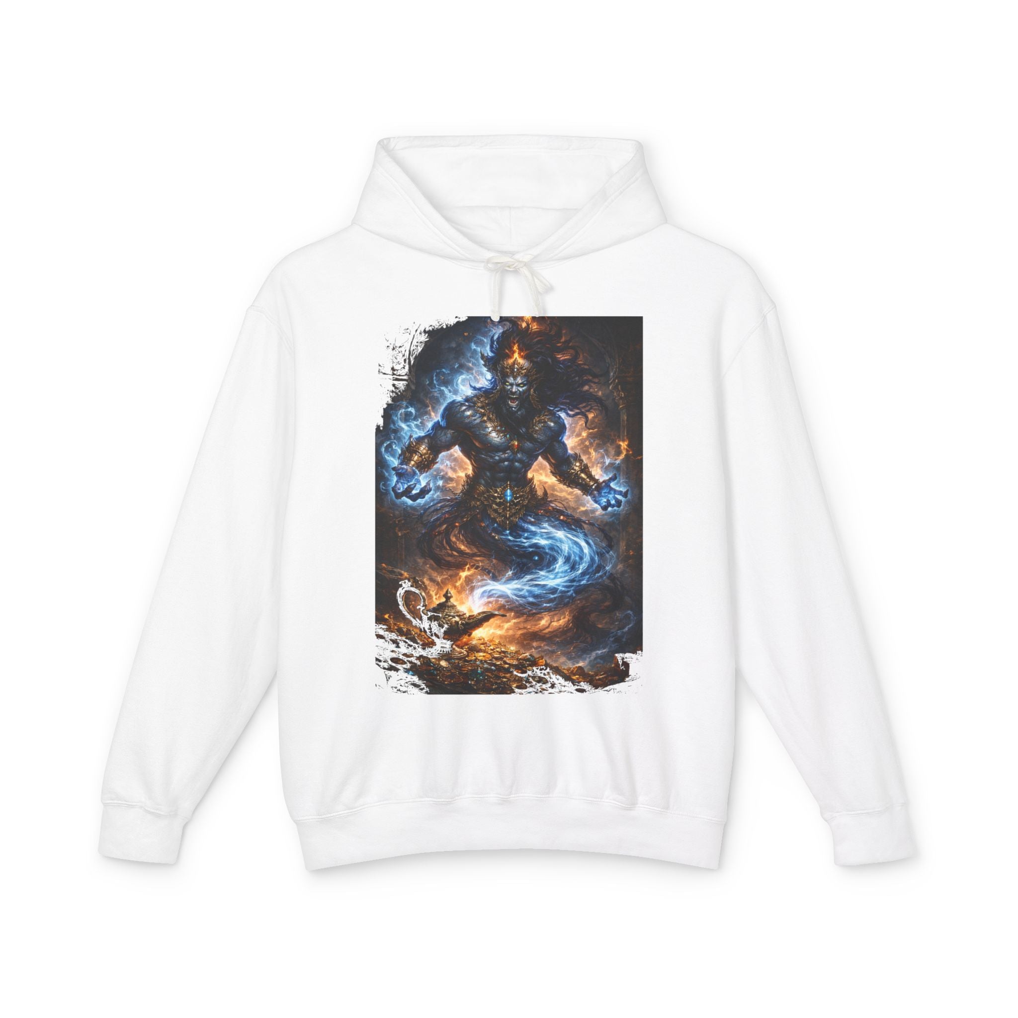 Jinn Hoodie — Mystic Fire & Water Fantasy Sweatshirt