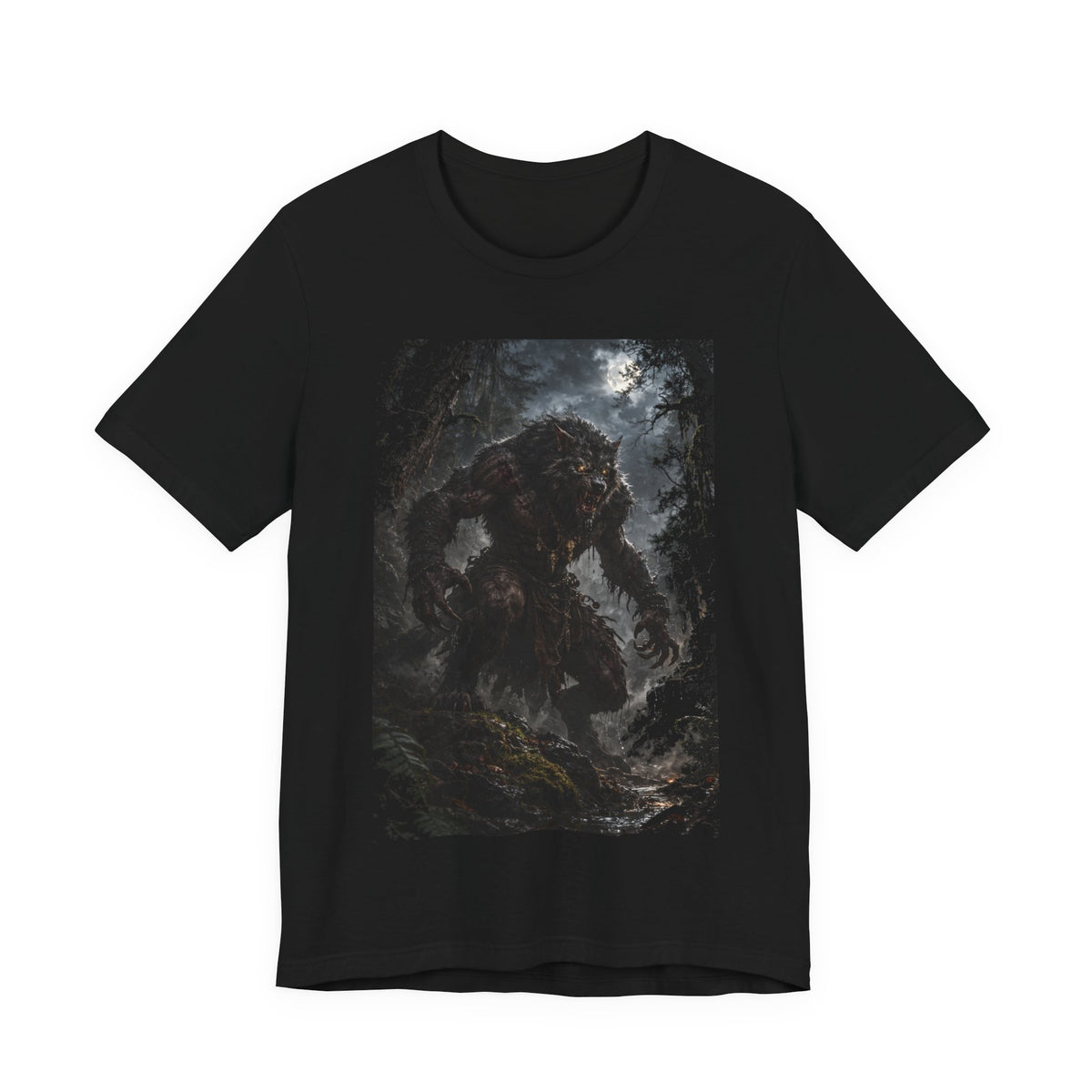 Were wolf in Dark Forest -A Mythocal Monster from the past! Graphic Tee