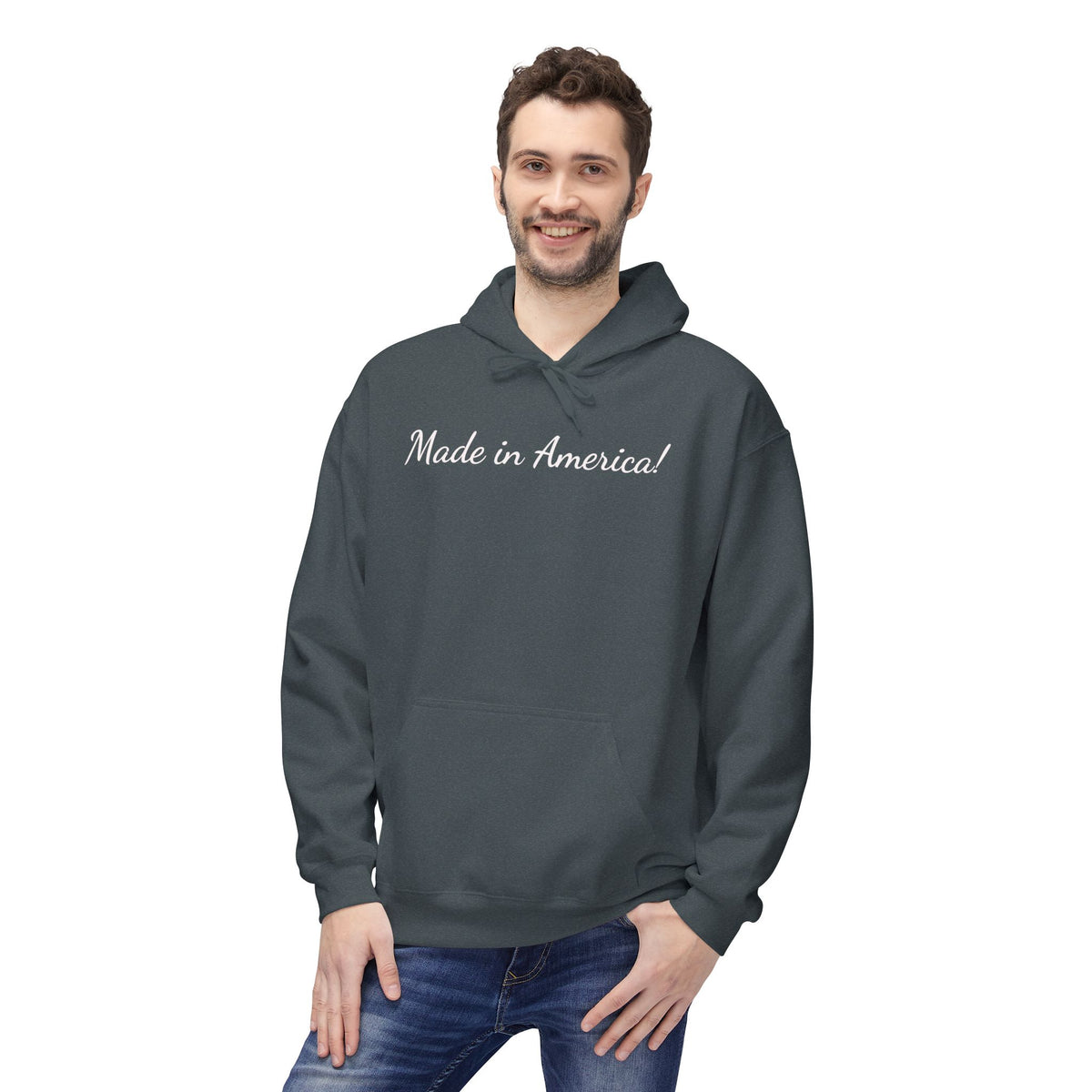 Made in America-Classic White Hoodie