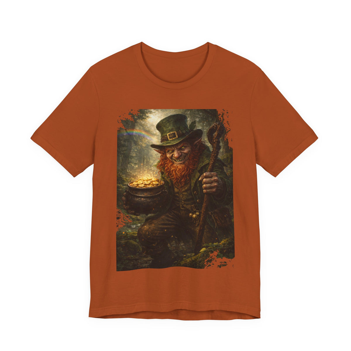 Leprechaun Gold Pot T‑Shirt — Vintage St. Patrick’s Day Lucky Charm Tee