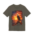 Patriotic Eagle T-Shirt – American Flag Sunrise Graphic Tee