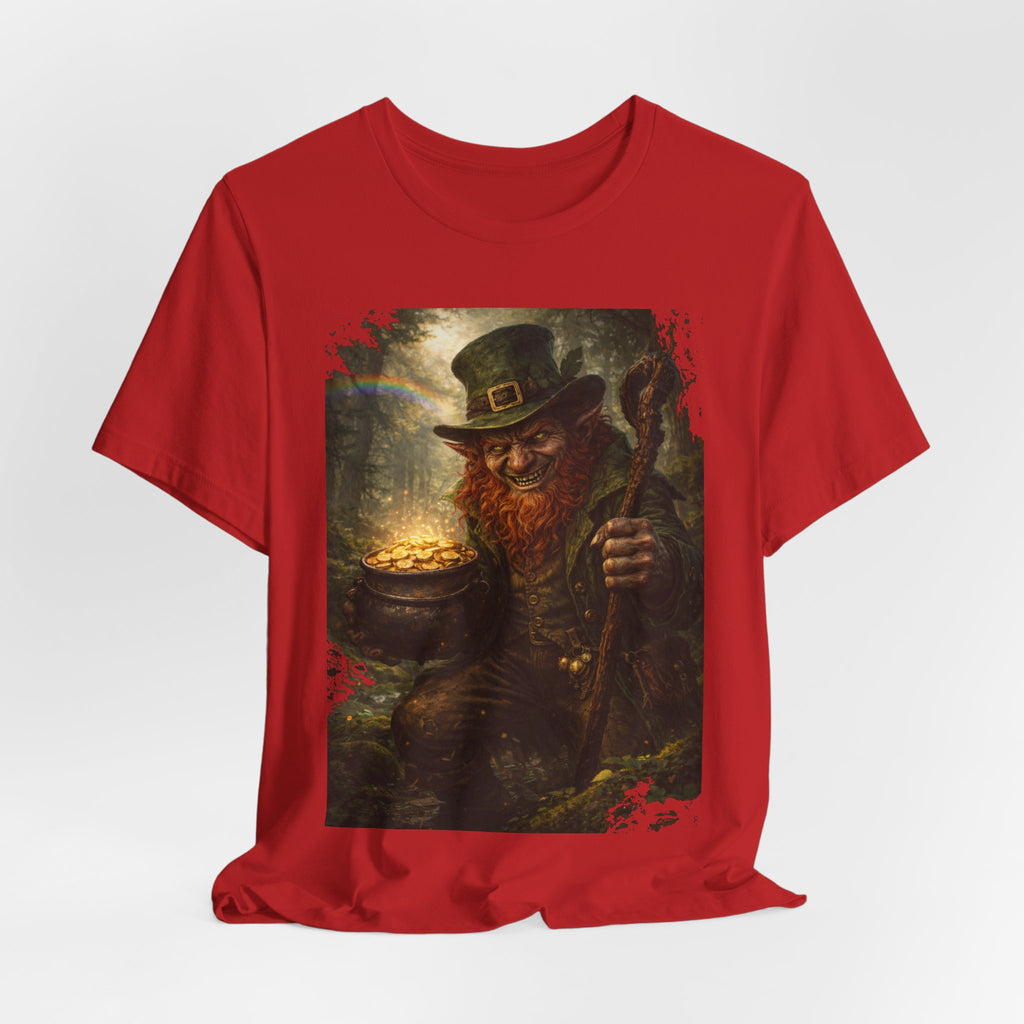 Leprechaun Gold Pot T‑Shirt — Vintage St. Patrick’s Day Lucky Charm Tee