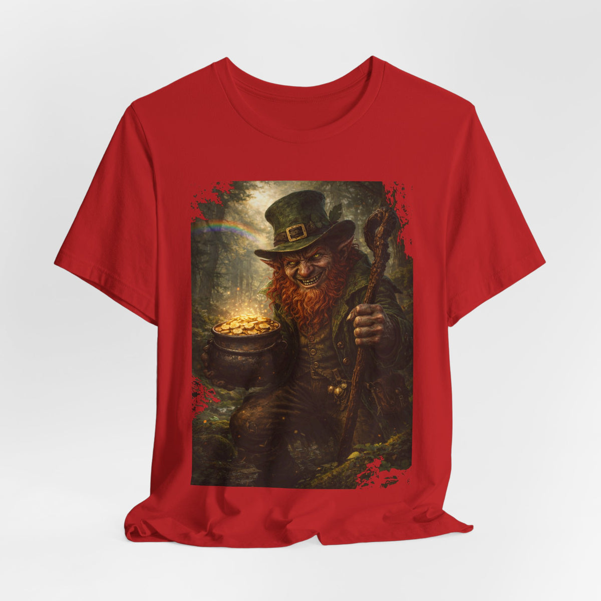 Leprechaun Gold Pot T‑Shirt — Vintage St. Patrick’s Day Lucky Charm Tee