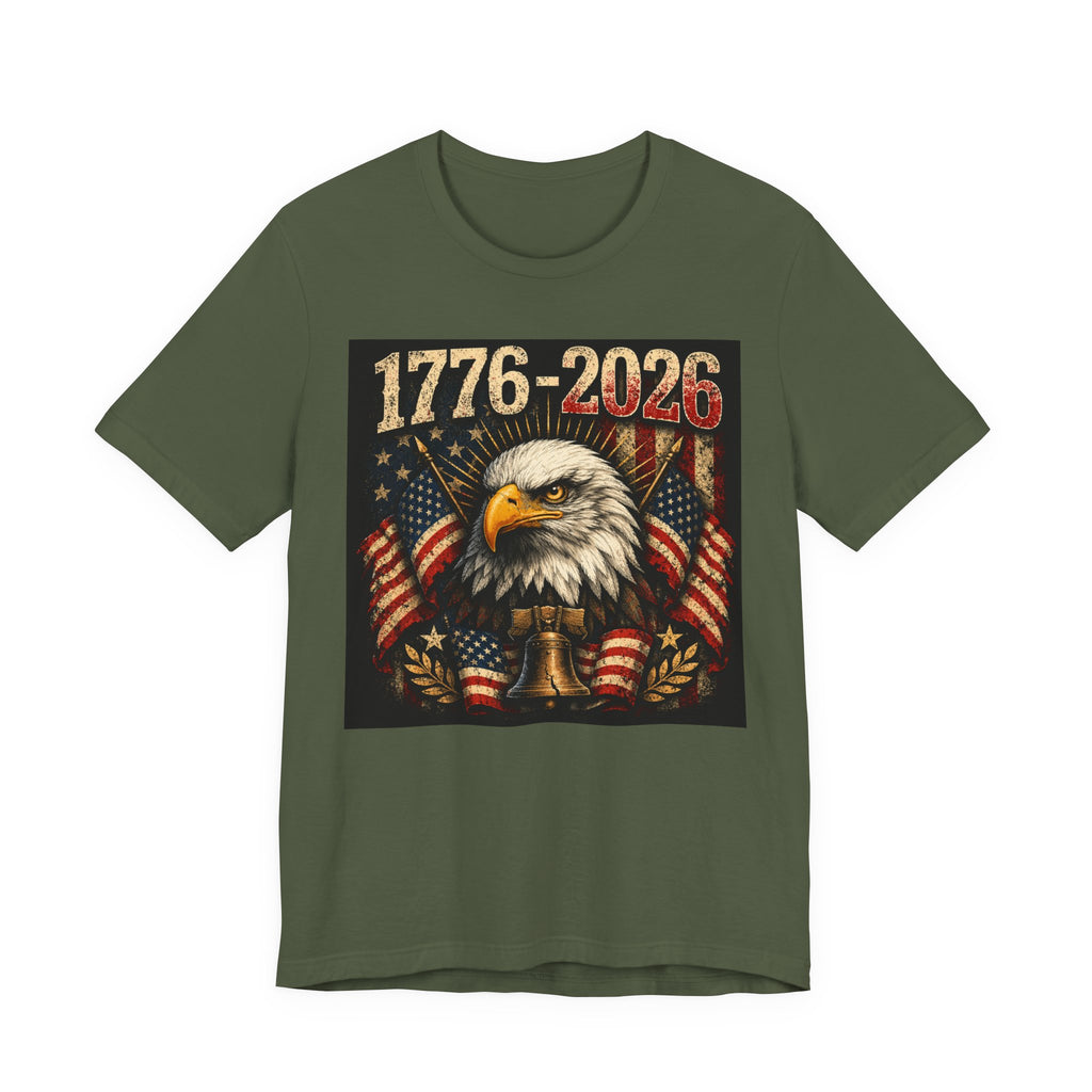 1776-2026 Eagle Flag T-Shirt — Patriotic 250th Anniversary Tee