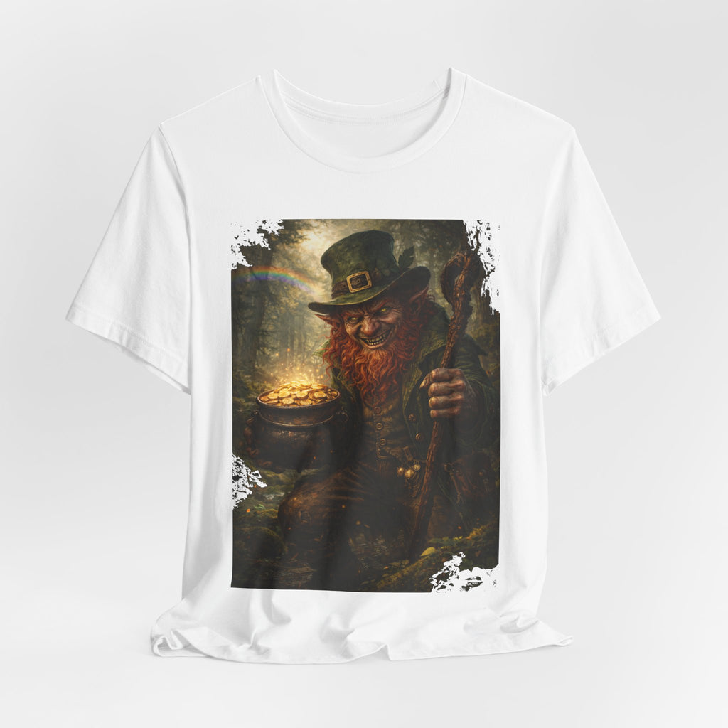 Leprechaun Gold Pot T‑Shirt — Vintage St. Patrick’s Day Lucky Charm Tee