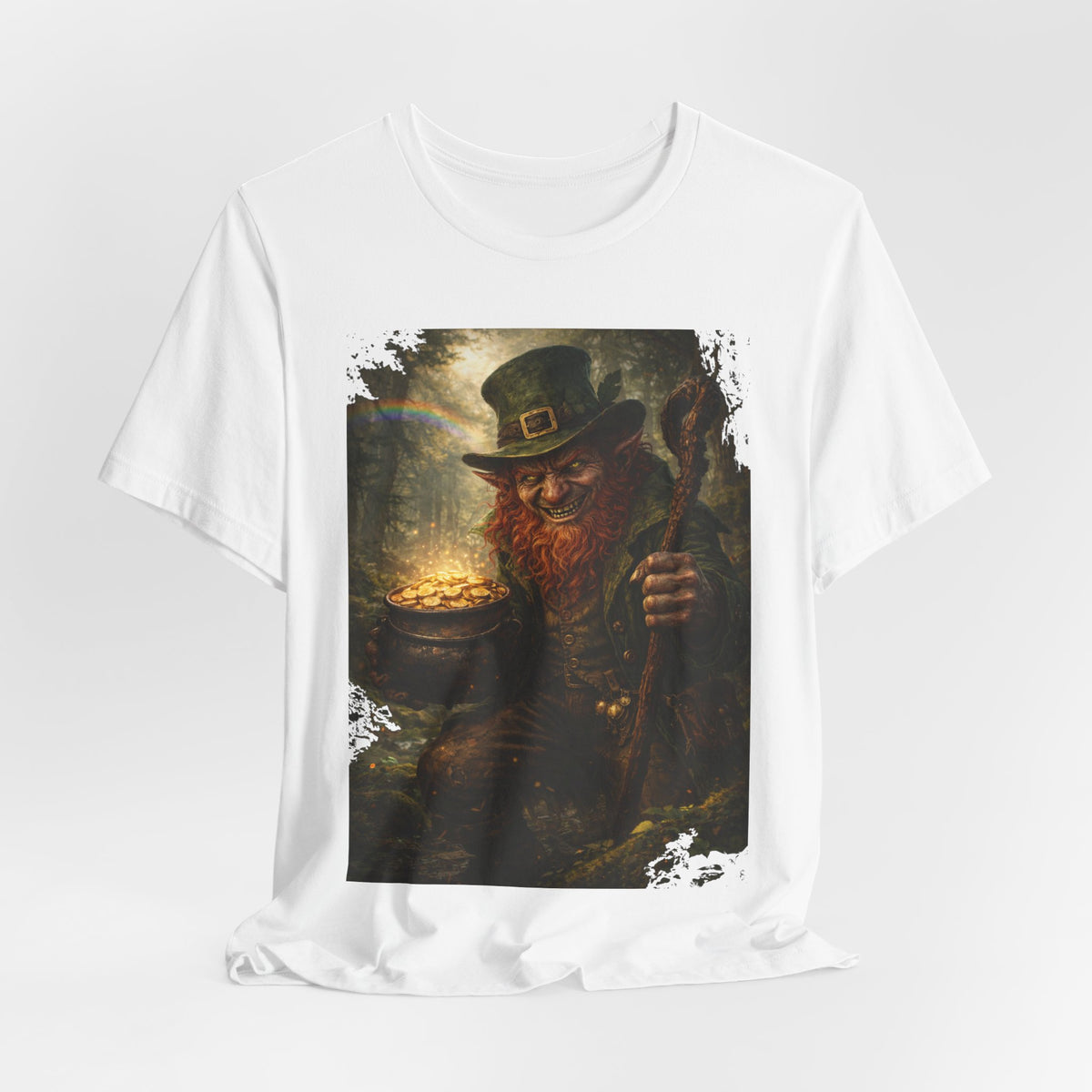 Leprechaun Gold Pot T‑Shirt — Vintage St. Patrick’s Day Lucky Charm Tee