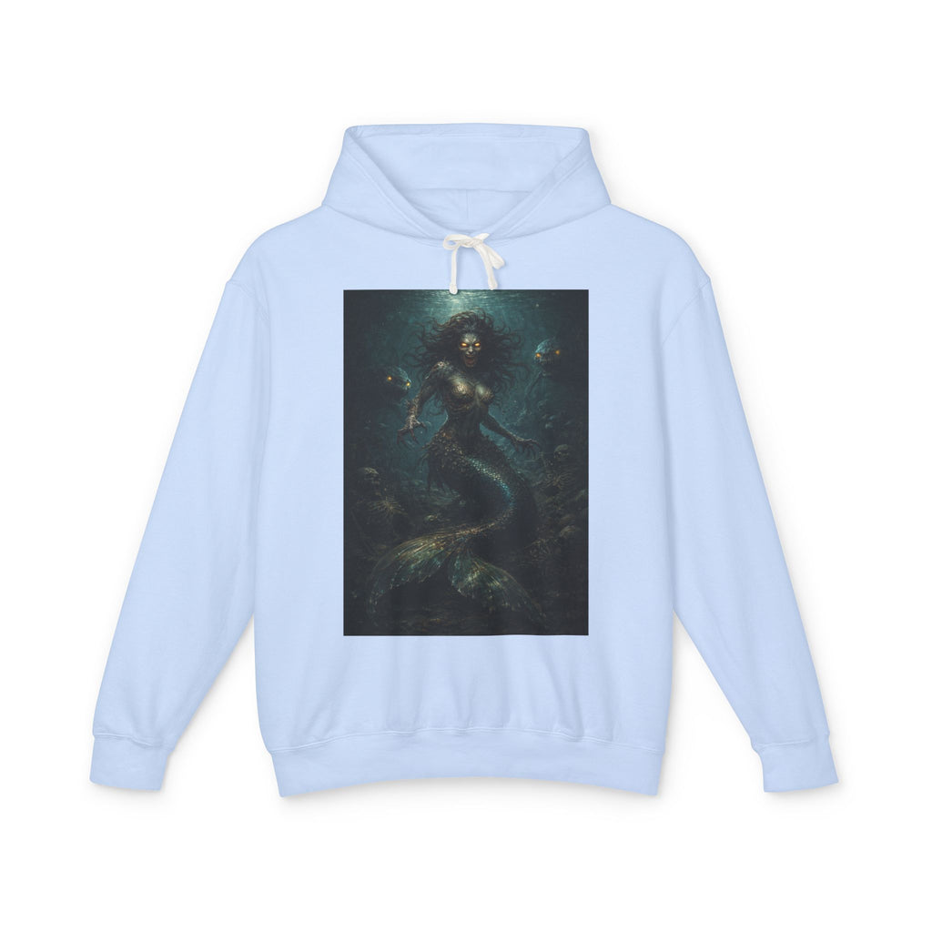 Mermaid Abyss Hoodie — Dark Ocean Fantasy Graphic Sweatshirt