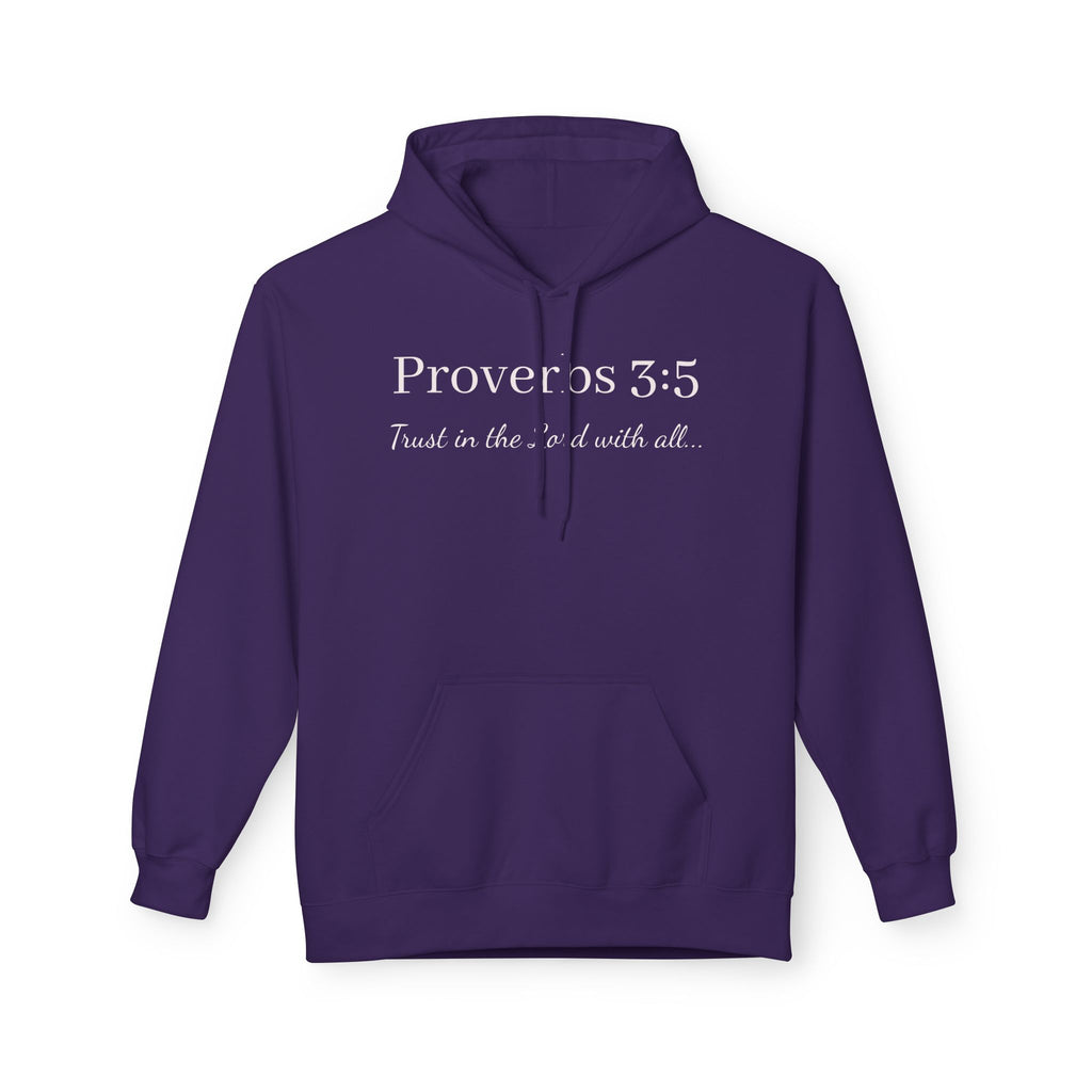Proverbs 3:5 Scripture Hoodie — Trust in the Lord Christian Pullover