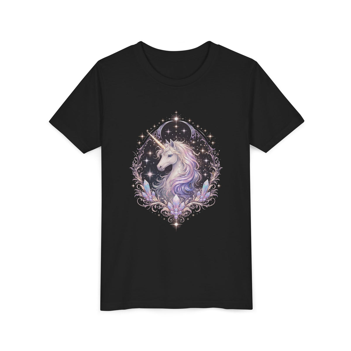 Youth Unicorn Tee — Magical Sparkle Design for Kids