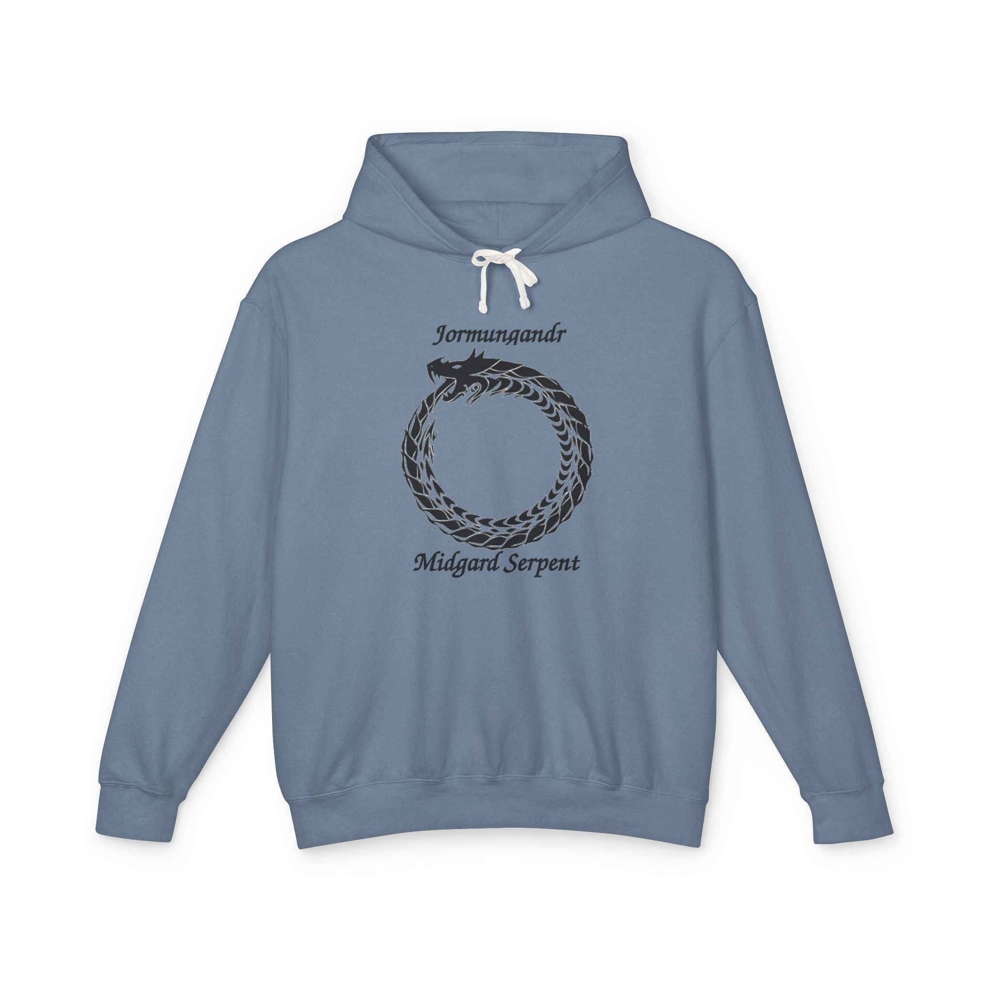 Jörmungandr Midgard Serpent Hoodie – Jormungandr Ouroboros Mythic Graphic Hoodie