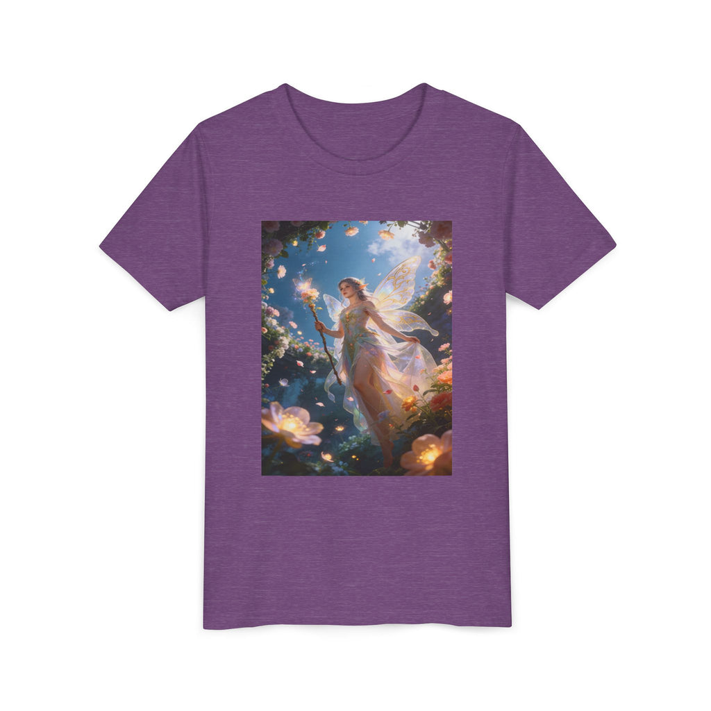 Fairy Glow Youth Tee — Enchanted Forest Fairy Graphic T-Shirt