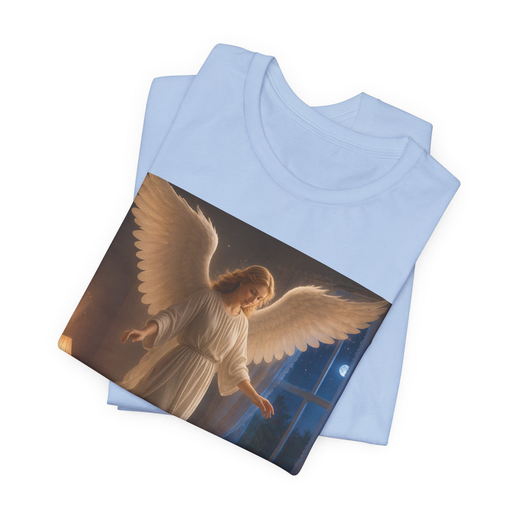 Guardian Angel T‑Shirt — Peaceful Night Prayer Tee for Kids & Parents