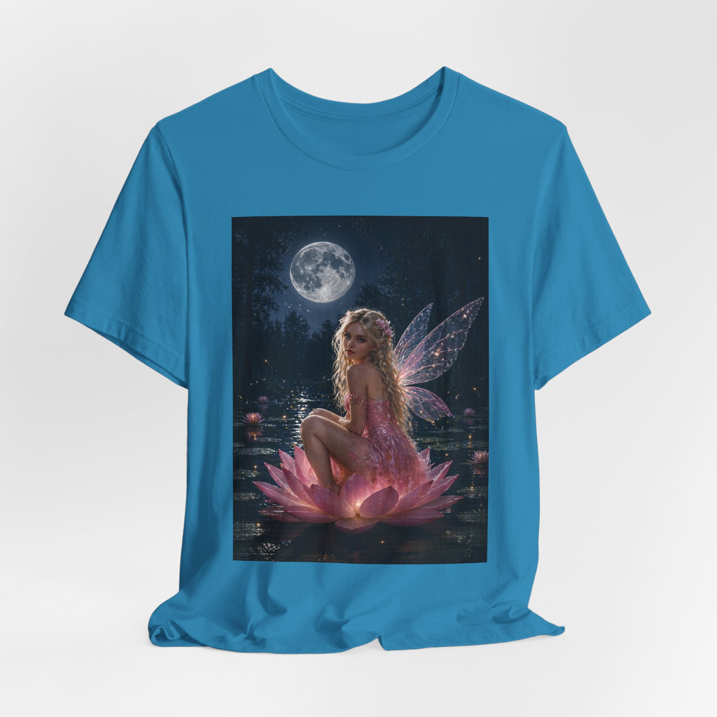 Moonlit Fairy T‑Shirt — Ethereal Lotus Fairy Graphic Tee