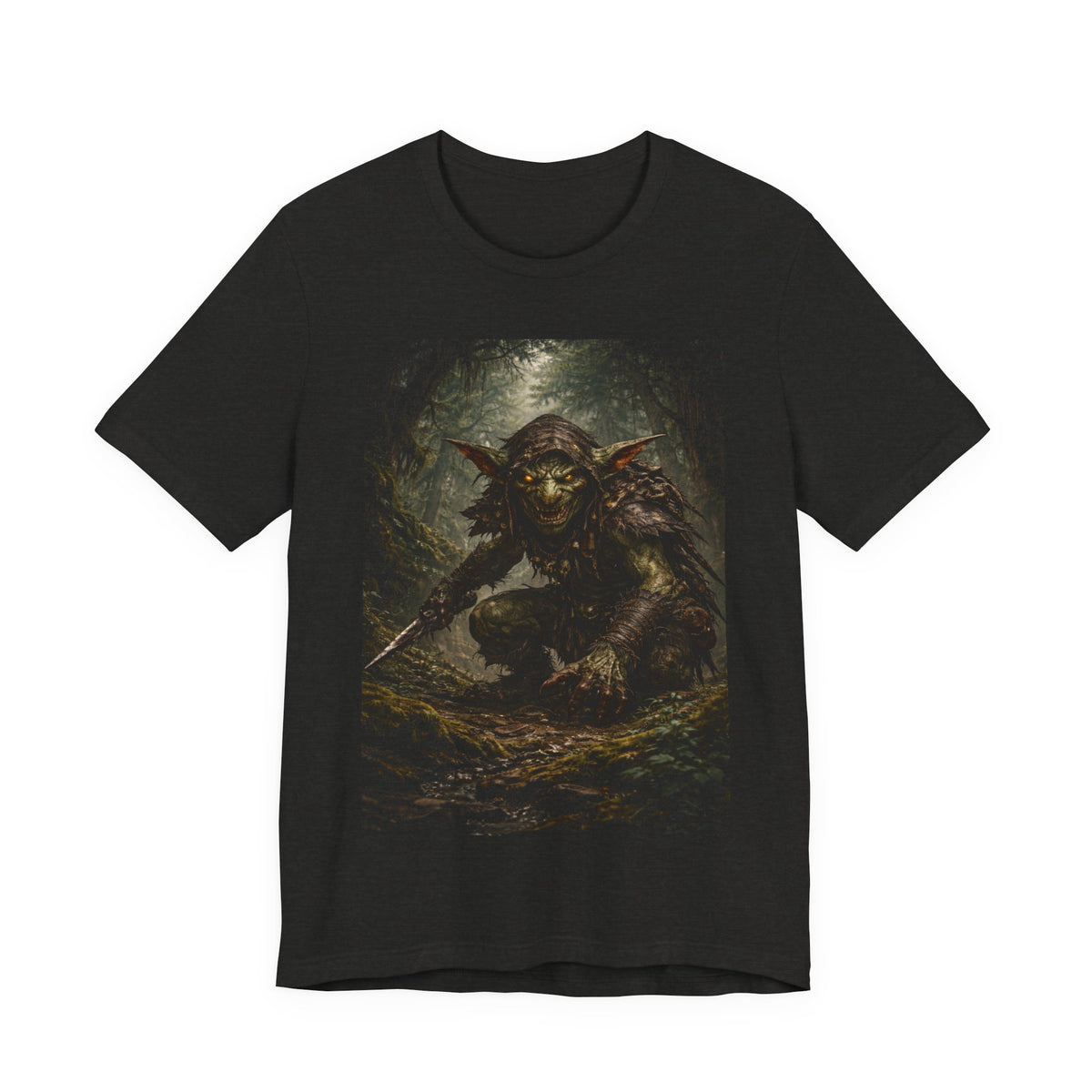 Goblin Warrior Graphic Tee — Dark Fantasy Monster T‑Shirt