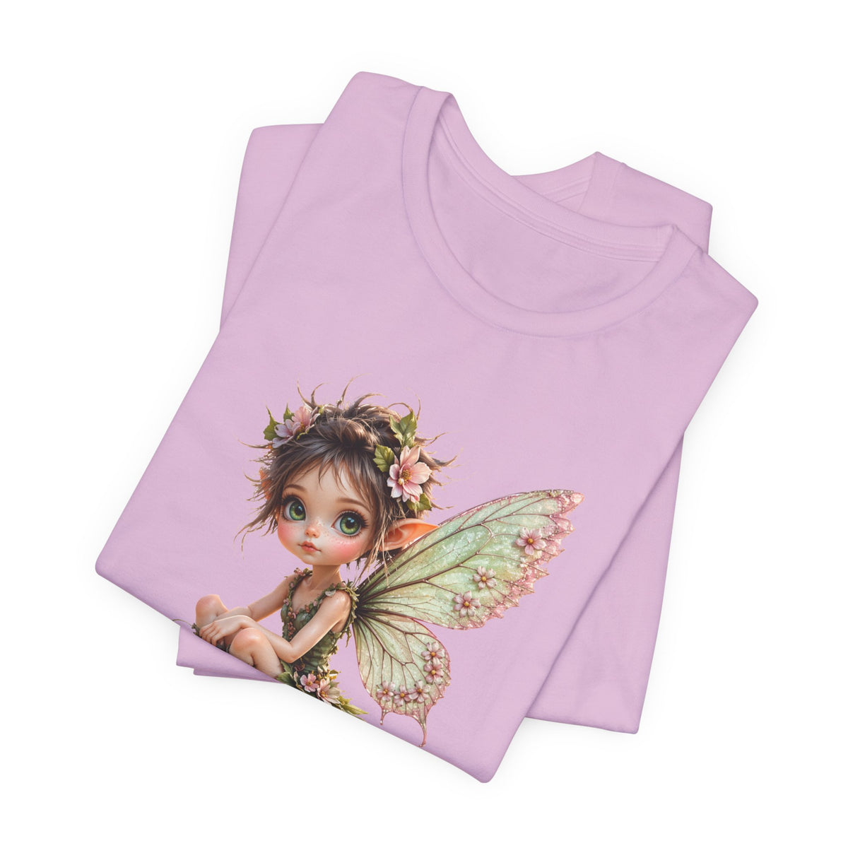 Fairy Mushroom Tee — Cute Woodland Fairy Sitting on Toadstool Graphic T-Shirt
