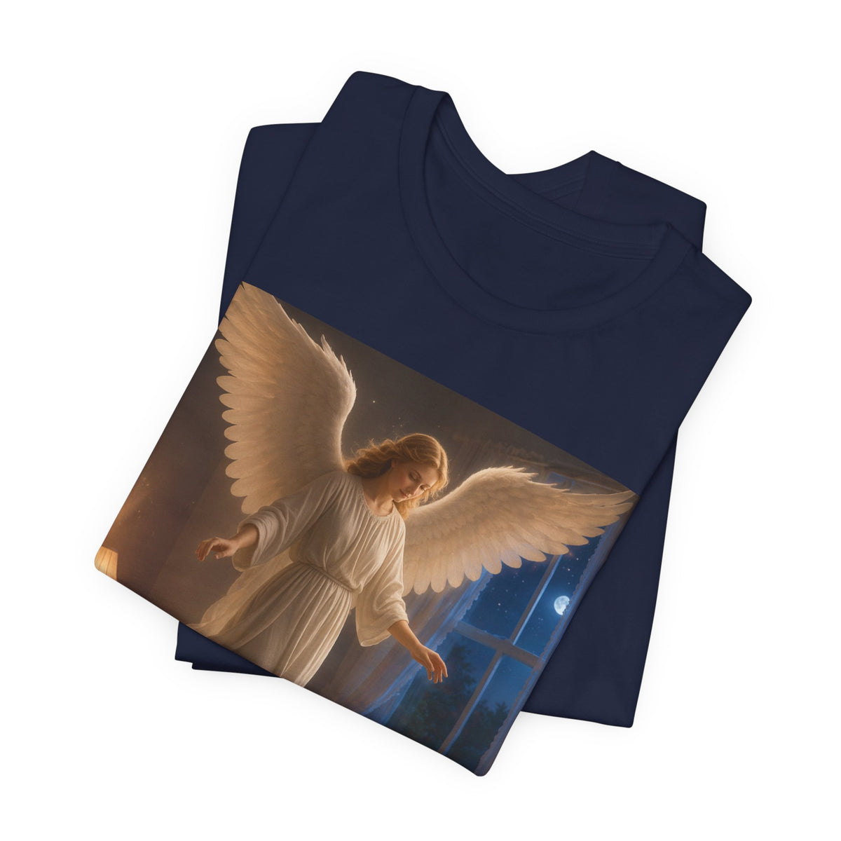 Guardian Angel T‑Shirt — Peaceful Night Prayer Tee for Kids & Parents