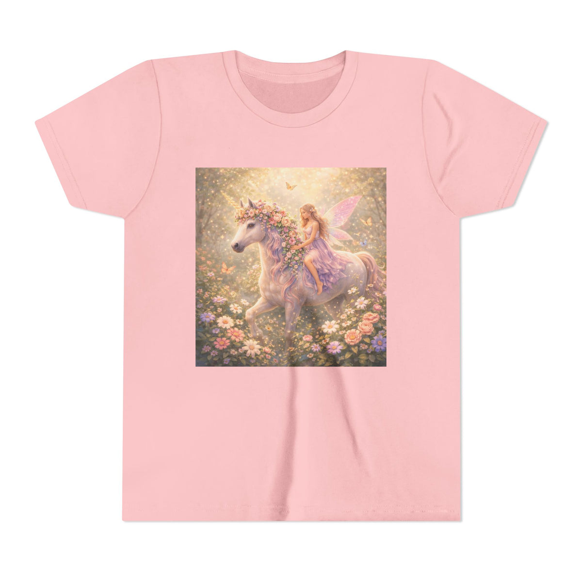 Youth Tee — Magical Unicorn Fairy Ride Kids T‑Shirt