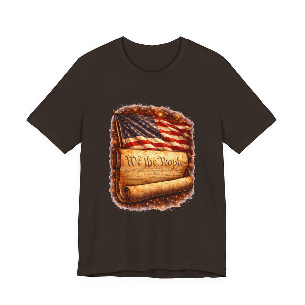 Patriotic 'We the People' T-Shirt — American Flag & Constitution Tee
