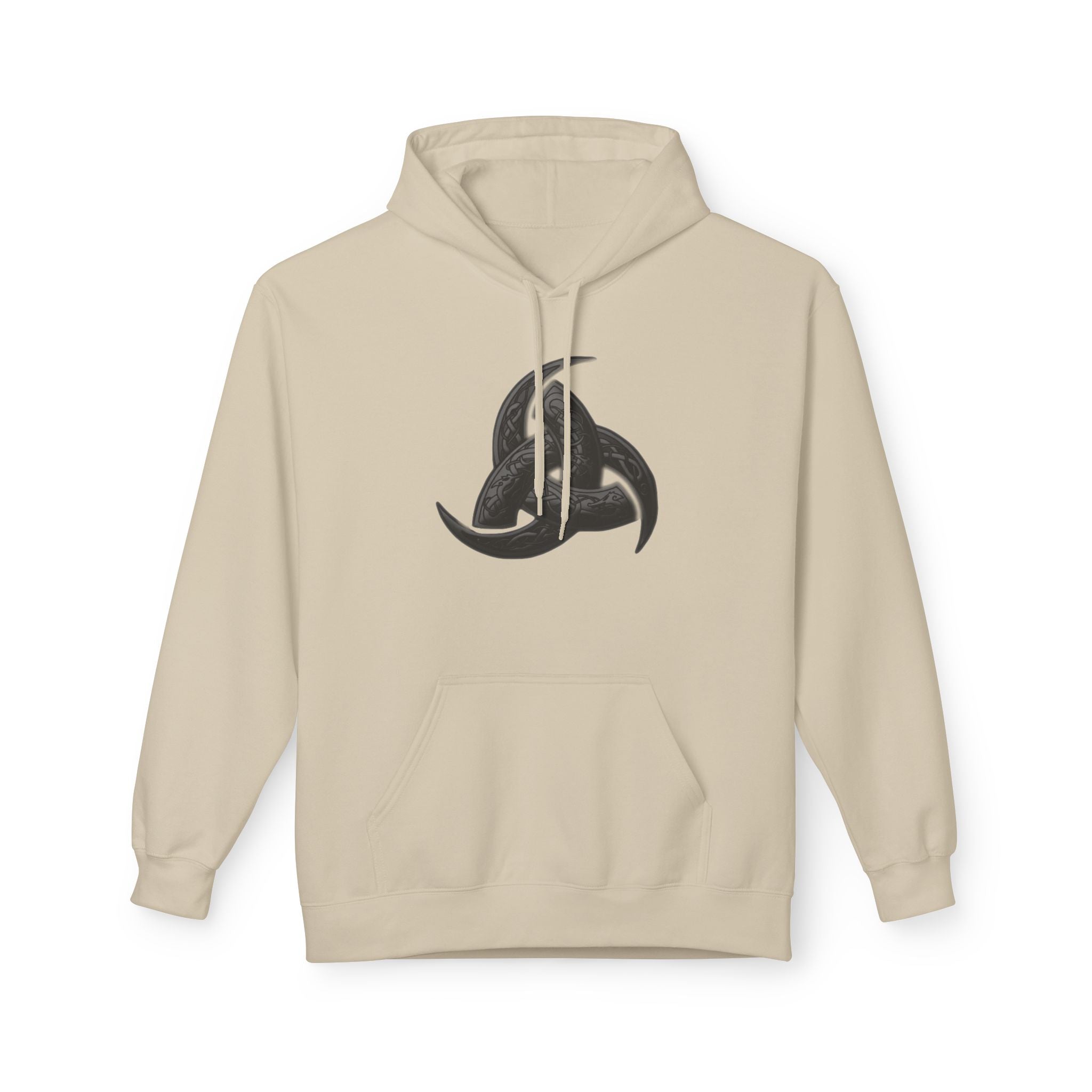 The Triple Horn of Odin is a Viking symbol  Fleece Hoodie