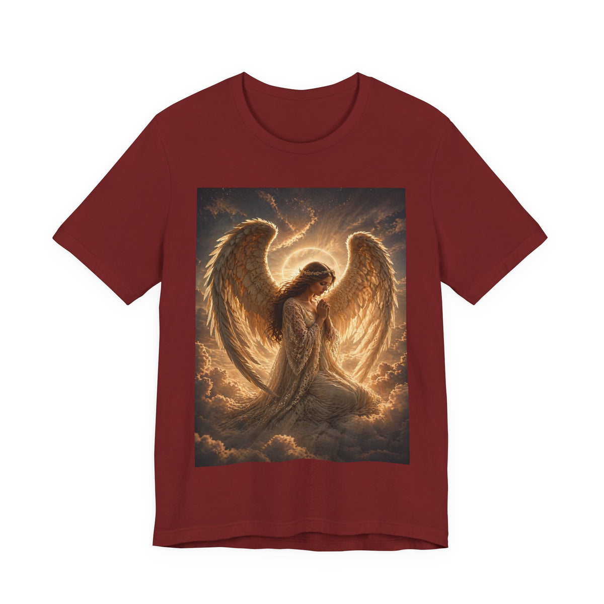 Angel Wings T-Shirt — Golden Seraph Prayer Tee