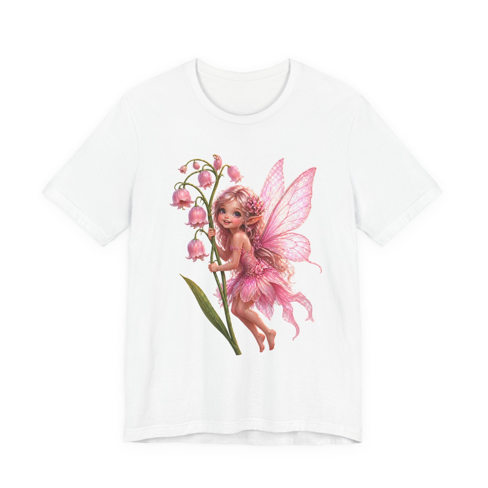 Pink Lily Fairy T-Shirt — Cute Floral Fairytee for Kids & Adults