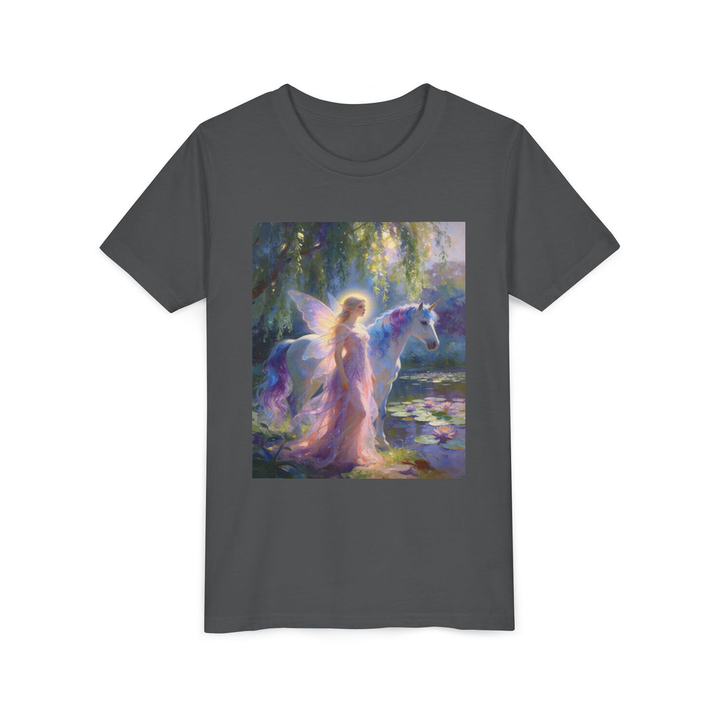Youth Tee — Magical Fairy and Unicorn Art Shirt