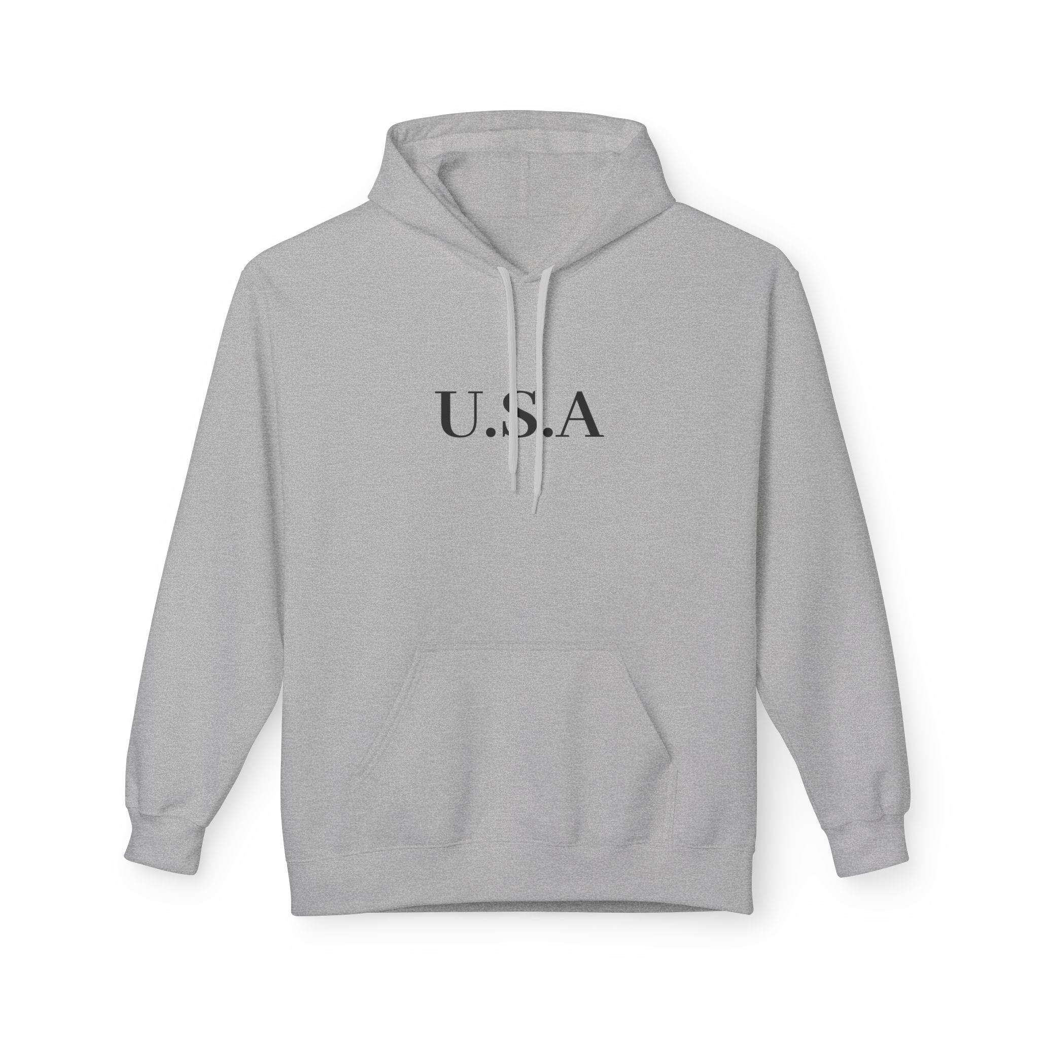 USA Minimalist Hoodie - Classic Patriotic Pullover