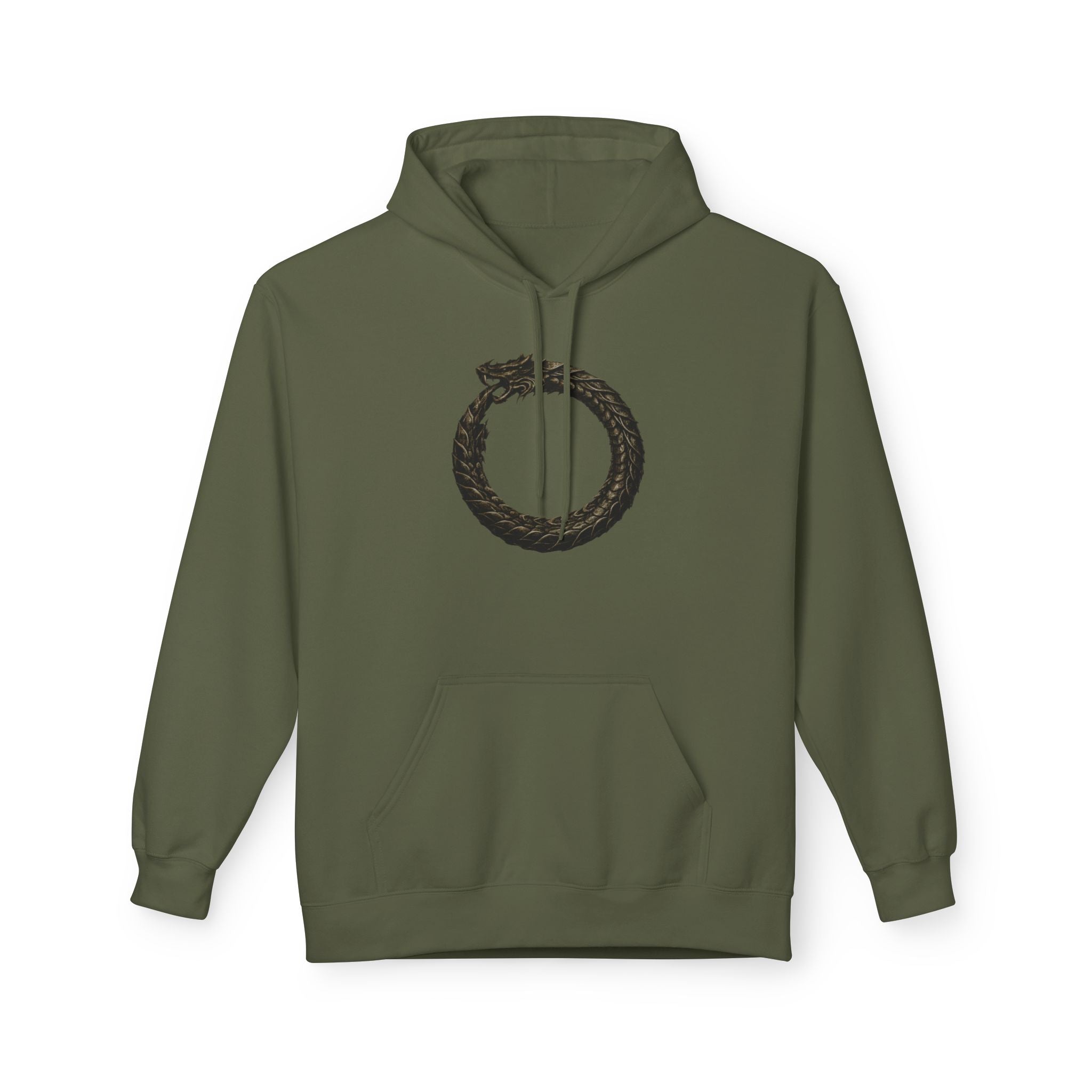 The Serpent – Jörmungandr- Hoodie — Minimal Mythic Graphic Pullover