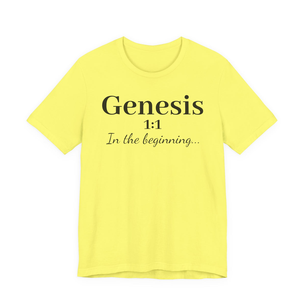 Genesis 1:1 "In the beginning" Christian Tee
