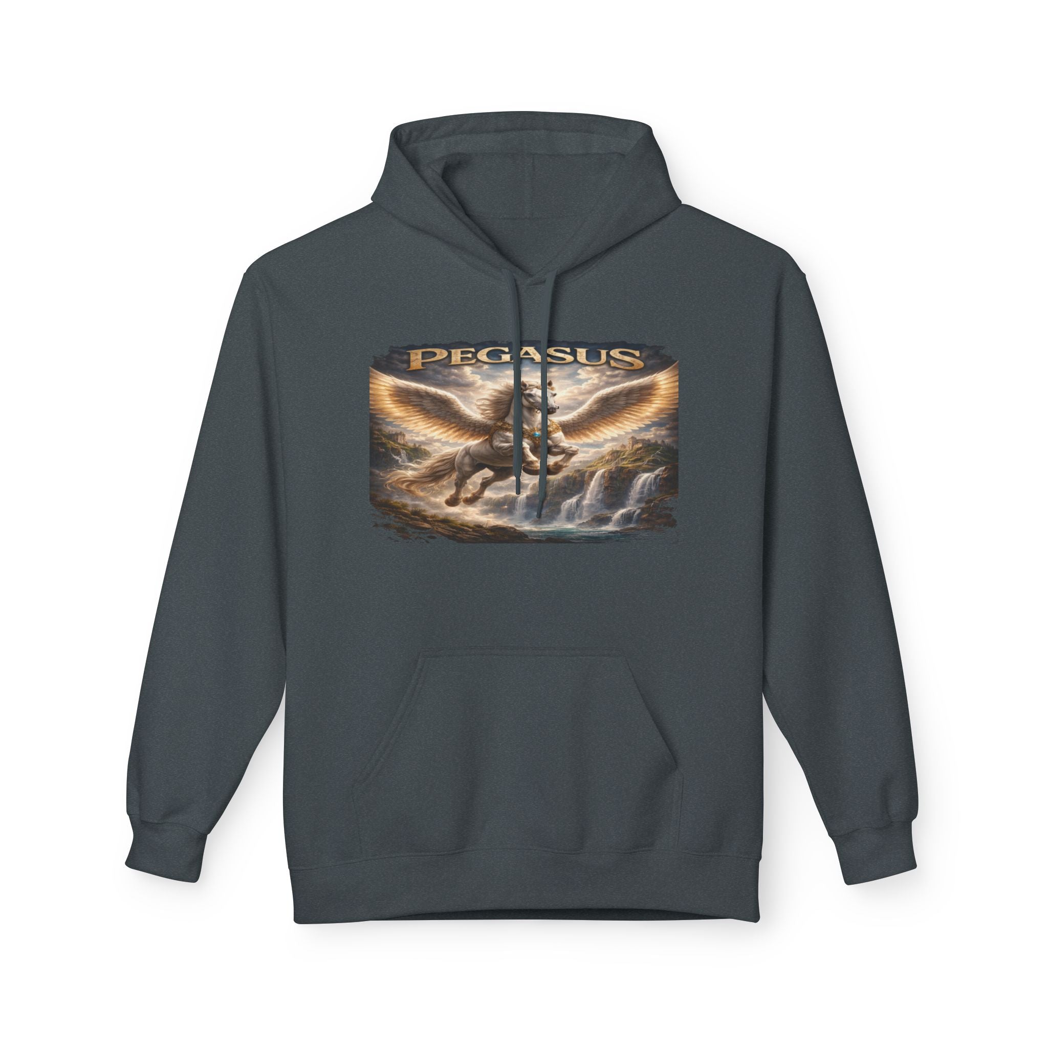 Pegasus Mythical Horse Hoodie — Vintage Winged Steed Graphic Sweatshirt