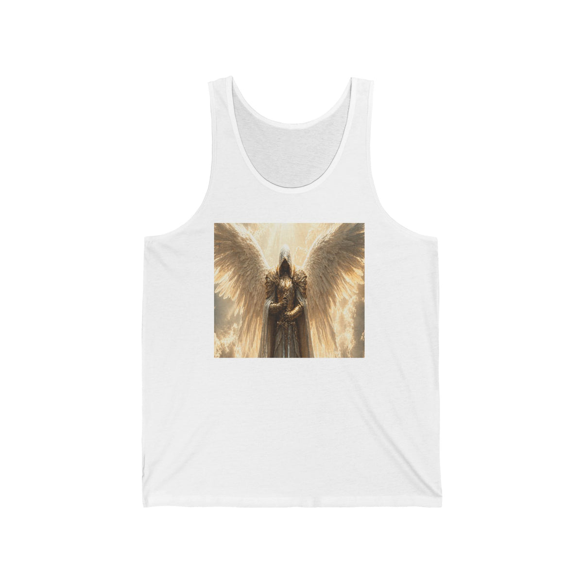 Angel Wings Tank Top — Golden Guardian Angel Graphic Tank