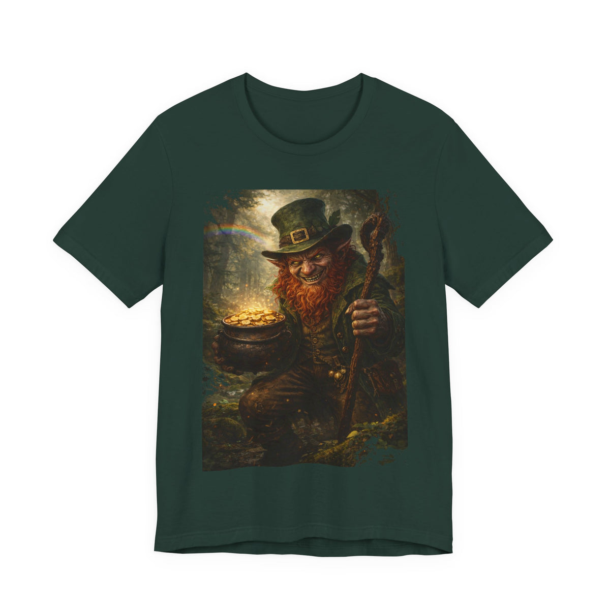 Leprechaun Gold Pot T‑Shirt — Vintage St. Patrick’s Day Lucky Charm Tee