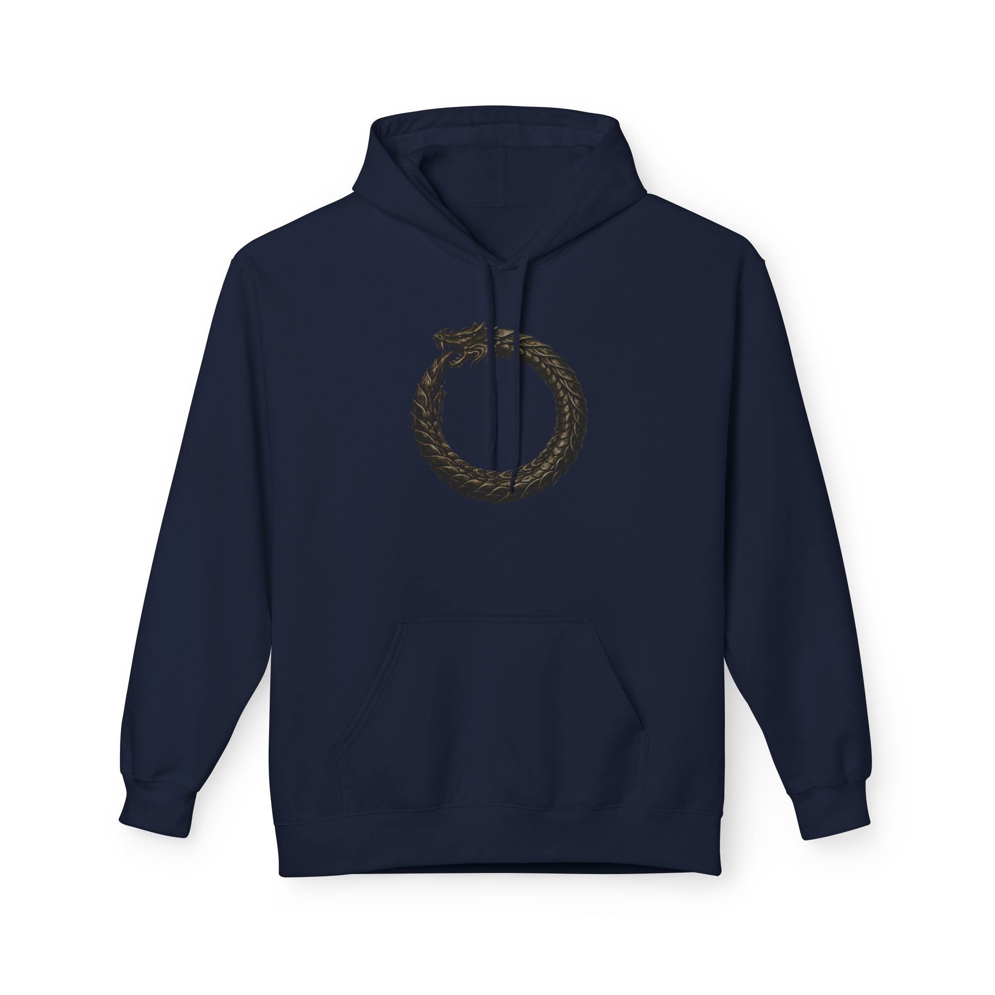 The Serpent – Jörmungandr- Hoodie — Minimal Mythic Graphic Pullover