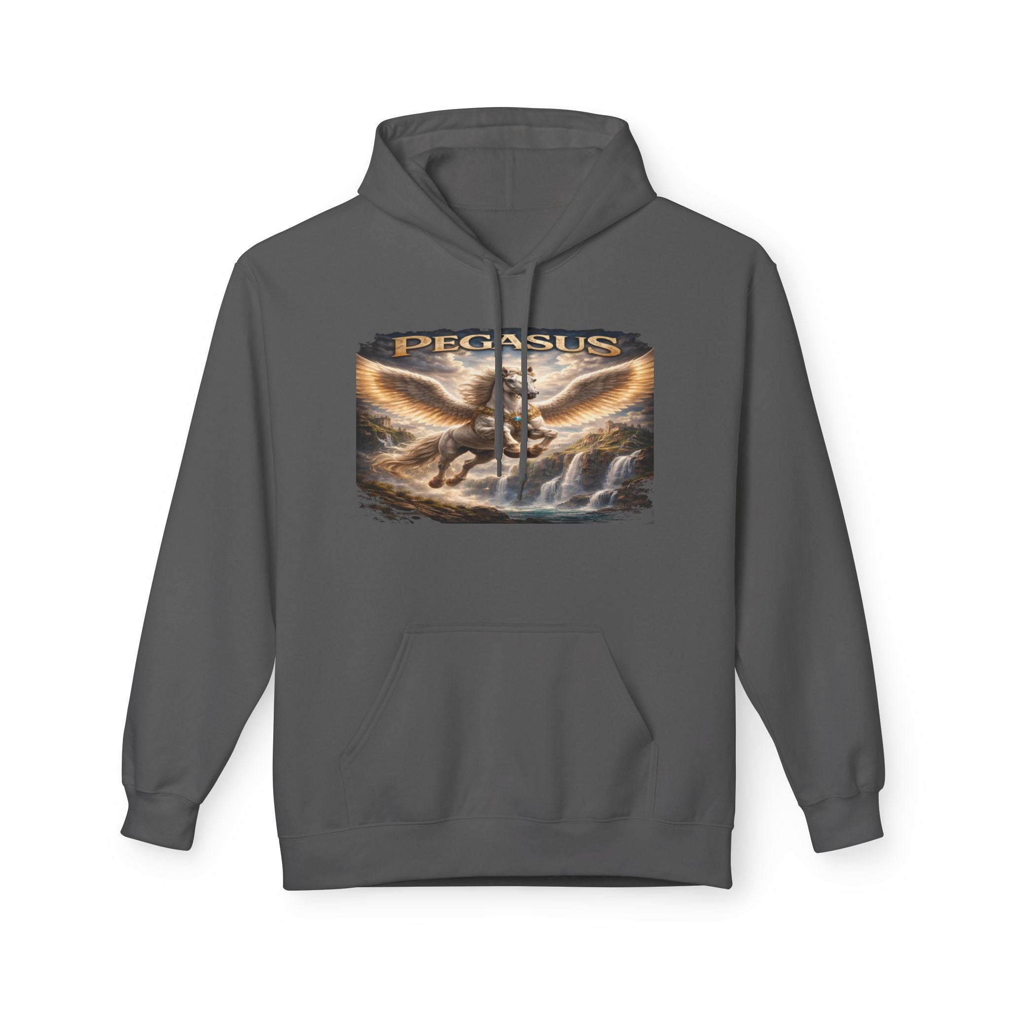Pegasus Mythical Horse Hoodie — Vintage Winged Steed Graphic Sweatshirt