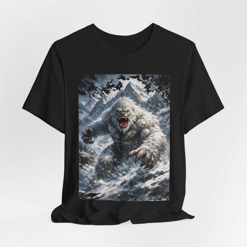 Yeti Monster Tee — Snowy Mountain Sasquatch Graphic T-Shirt