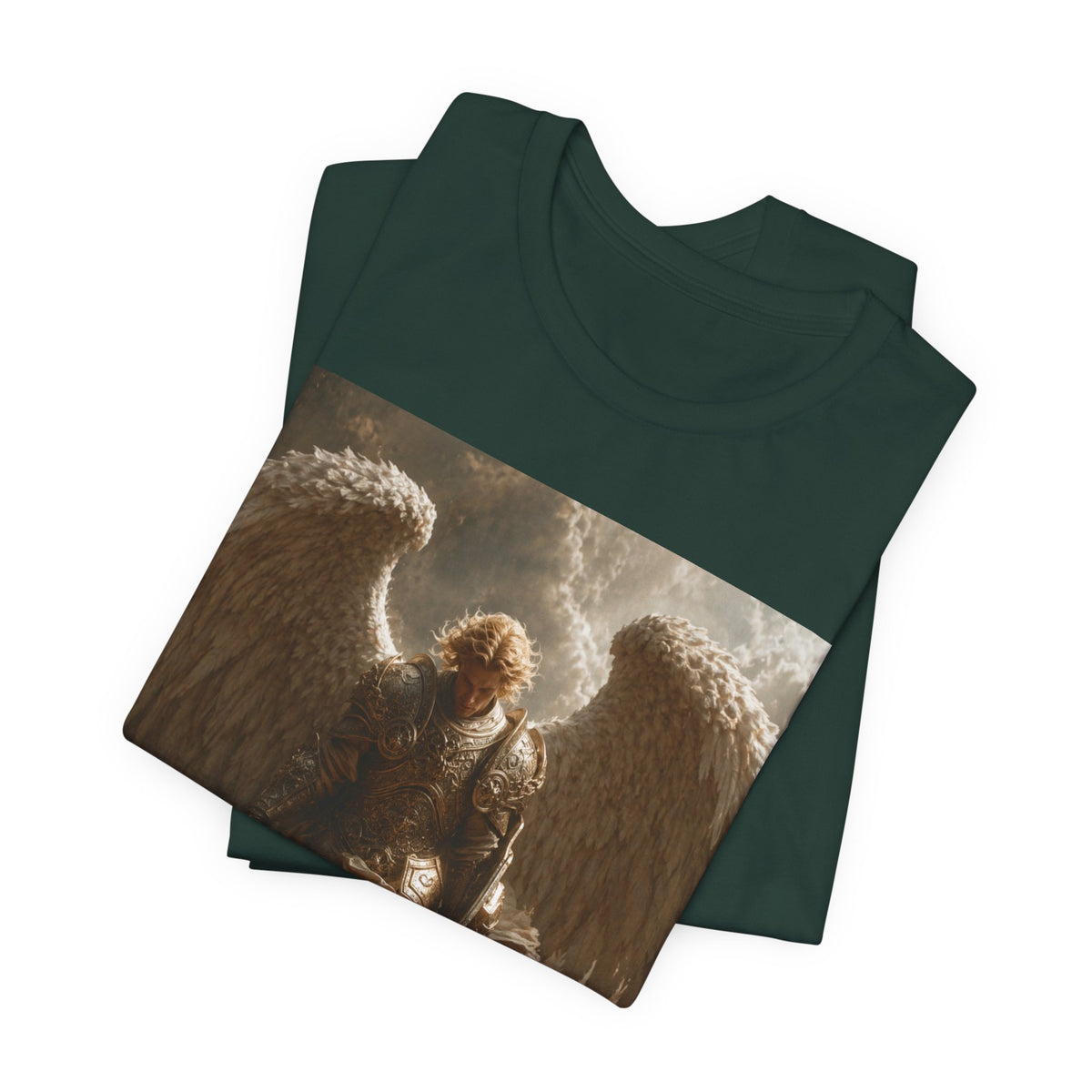 Angel Warrior T‑Shirt — Dramatic Winged Guardian Graphic Tee