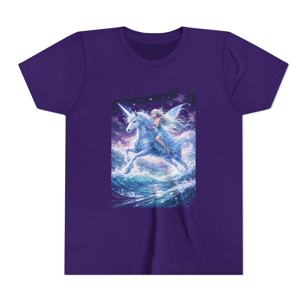 Youth Tee — Magical Unicorn Rider Fantasy Shirt