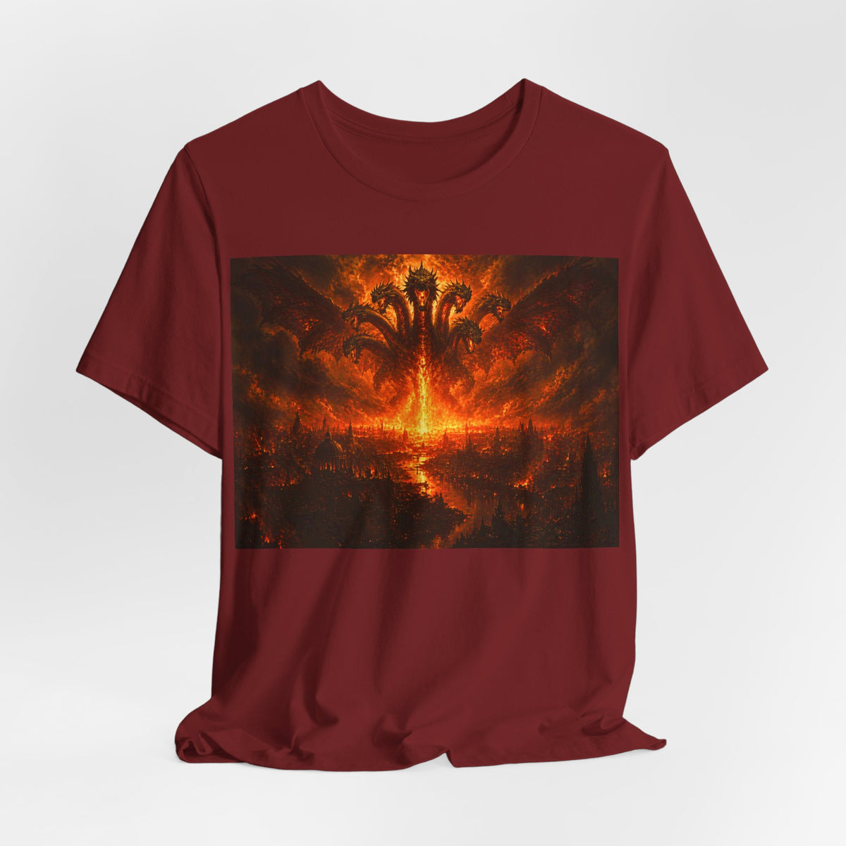 The seven headed dragon from the end of times T‑Shirt — Dark Graphic Tee