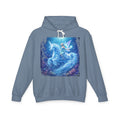 Magical Unicorn & Fairy Hoodie — Starry Blue Fantasy Sweatshirt
