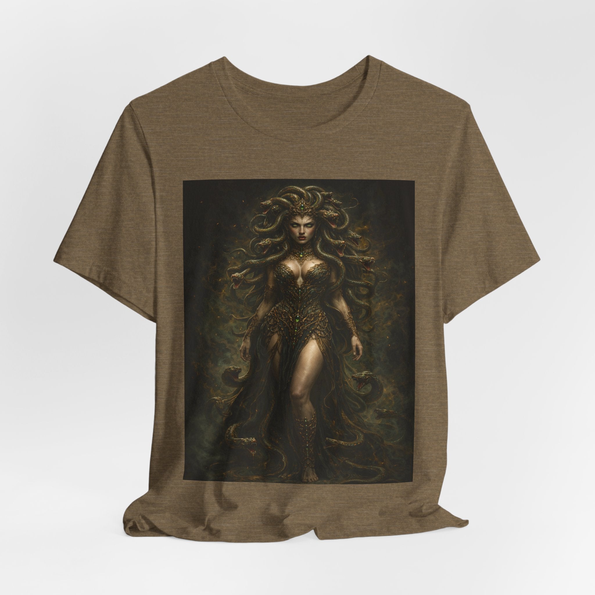 Medusa Goddess T‑Shirt — Mythic Dark Art Graphic Tee