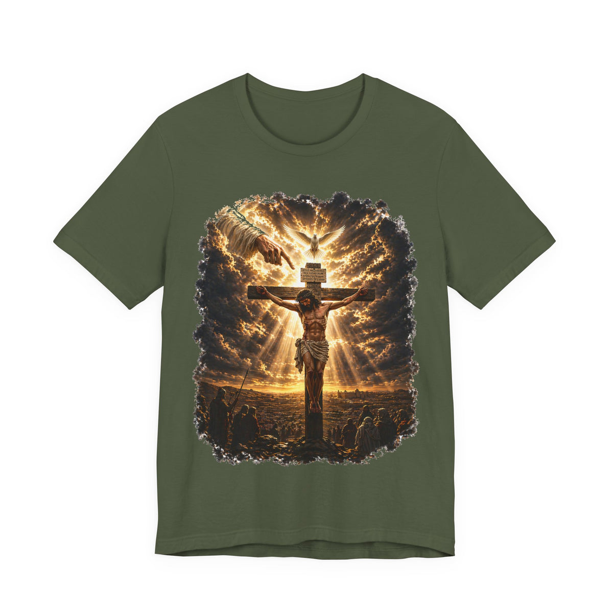 Crucifixion Sunrise T-Shirt — Jesus on the Cross Spiritual Faith Tee