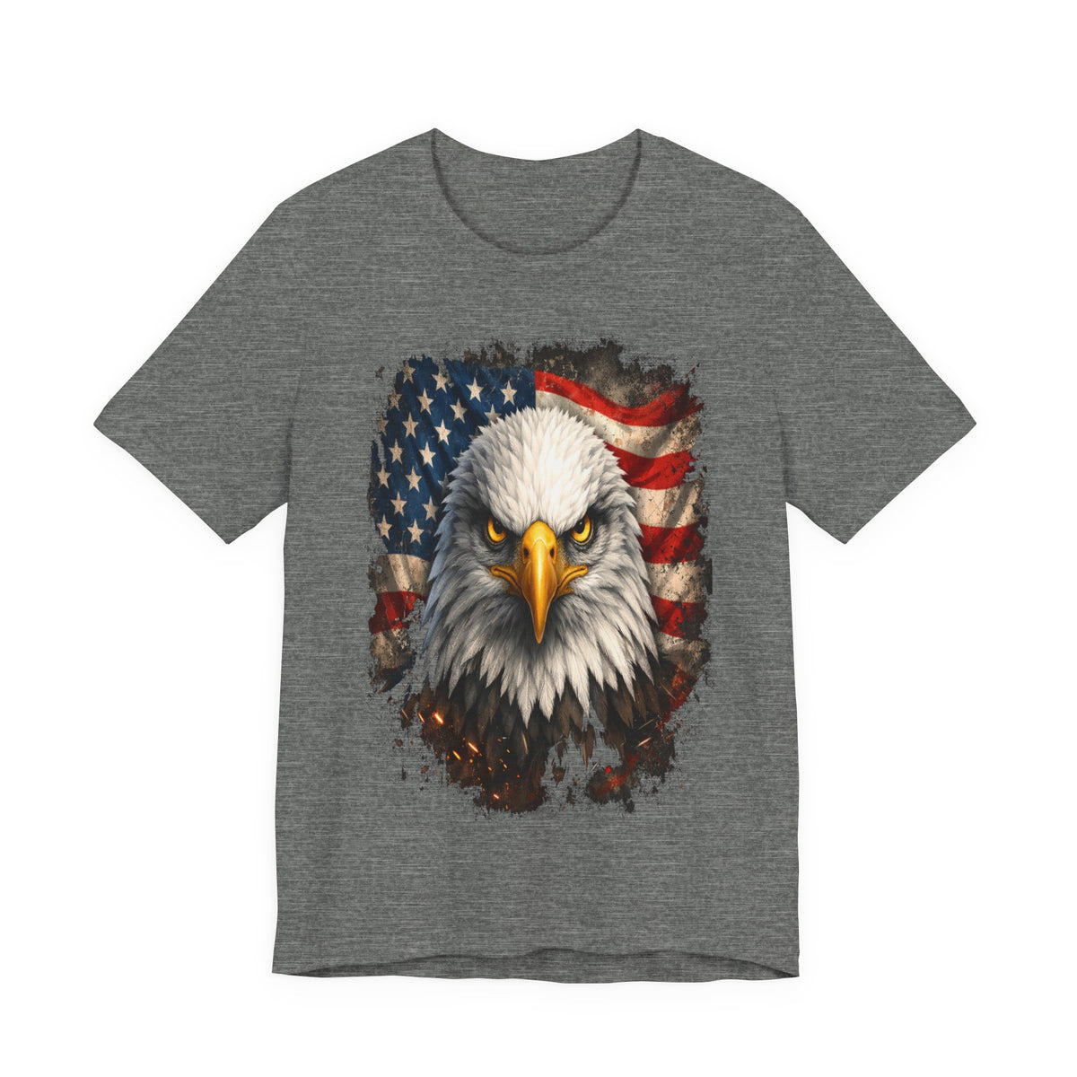 American Bald Eagle T‑Shirt — Patriotic Flag Graphic Tee