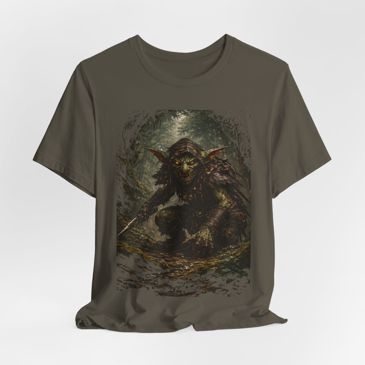 Goblin Warrior Graphic Tee — Dark Fantasy Monster T‑Shirt