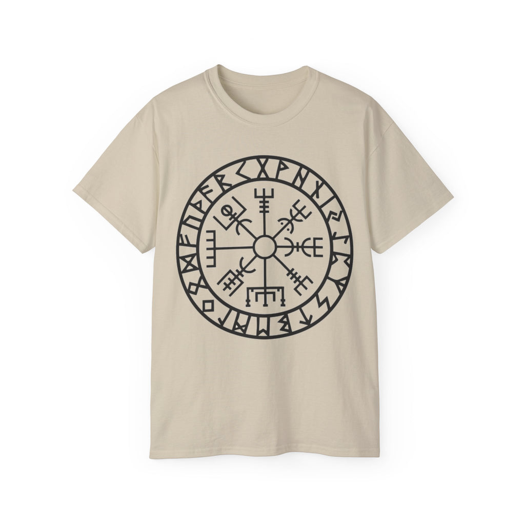 Viking Vegvisir Rune Cotton T‑Shirt