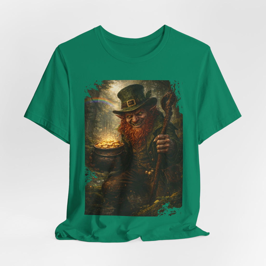 Leprechaun Gold Pot T‑Shirt — Vintage St. Patrick’s Day Lucky Charm Tee